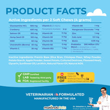 Load image into Gallery viewer, Makondo Pets 12 in 1 Dog Multivitamin complex for Dogs with Glucosamine Joint Support, Gut Digestive Enzymes &amp; Probiotics, Cranberry Urinary Health &amp; Vitamins for Energy. Skin, Coat, Liver &amp; Immune Aid. 120 Soft Treats
