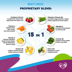 Beloved Pets 15in1 Multivitamin Supplement & UTI Support for Cats & Dogs 60ml