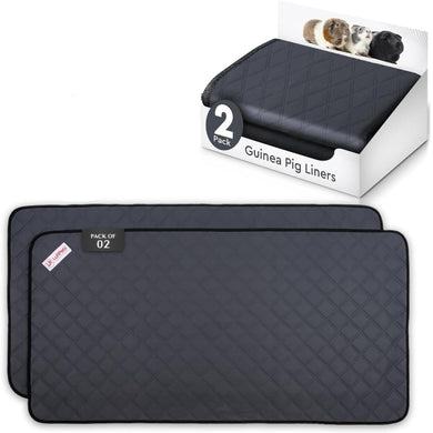 LUFTPETS Washable Small Animal Cage Liners for C&C 2'x3' (28 x 42 ) Habitats. Easy to Clean, Absorbent, Waterproof & Non Slip. 2Pack. For Pet With Love