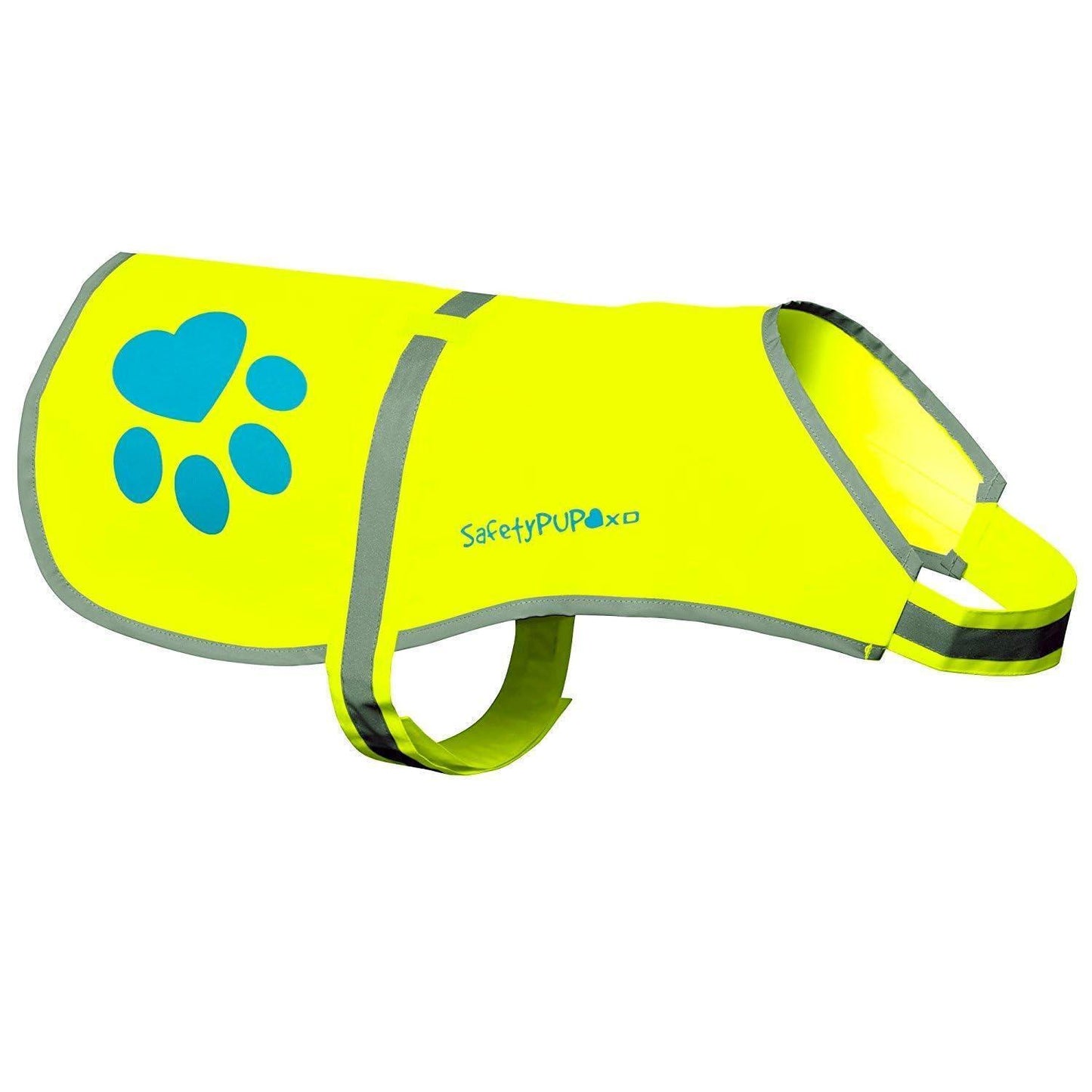 SafetyPUP XD Dog Reflective Vest  Hi Vis Safety Vest  Neon Yellow  XLarge  Fits Dogs 100 lbs  130 lbs For Pet With Love