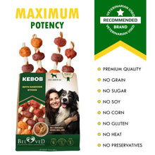 Load image into Gallery viewer, Beloved Pets Kabobs Rawhide Dog Treats with Duck &amp; Chicken 10.6 Oz
