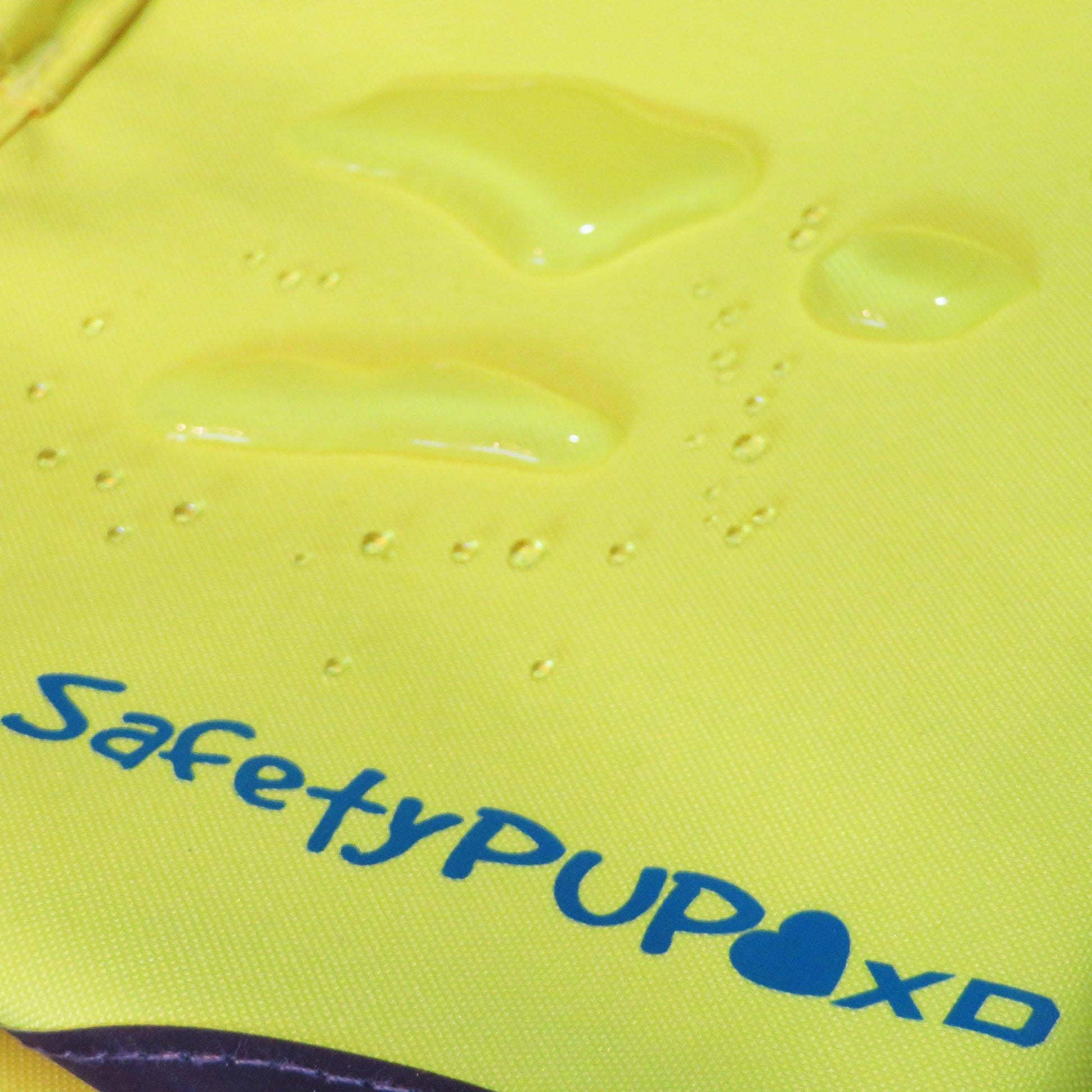 SafetyPUP XD Hi-Vis Dog Safety Reflective Vest - Neon Yellow - XSMALL - Fits Dogs 14lbs - 22lbs For Pet With Love