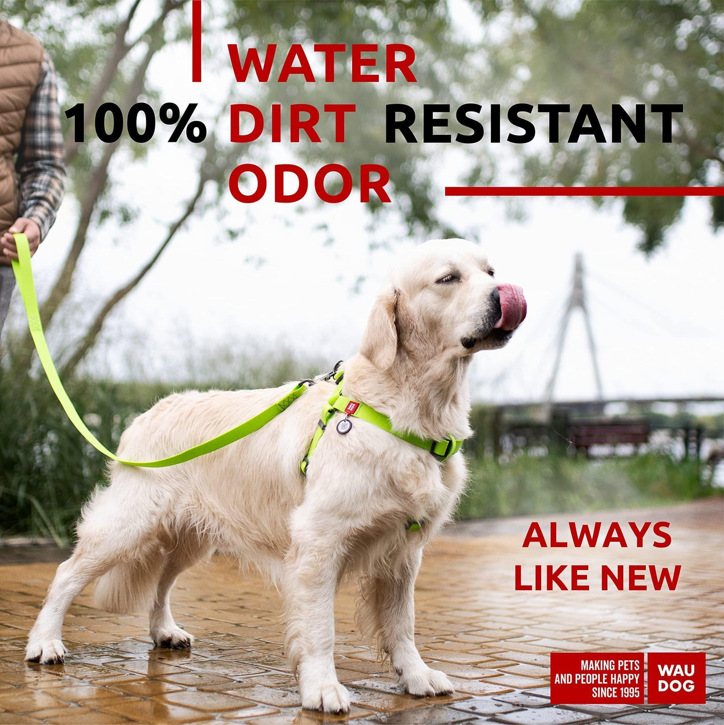 Waterproof Dog Harness   Adjustable Dog Harness for Large Dogs Small and Medium For Pet With Love