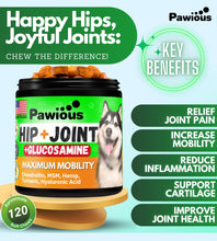 Load image into Gallery viewer, Pawious Hip and Joint Supplement for Dogs with Glucosamine
