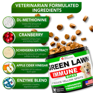 Vet Promise Dog Urine Neutralizer for Lawn with Probiotics Digestive Enzymes 120 Chews