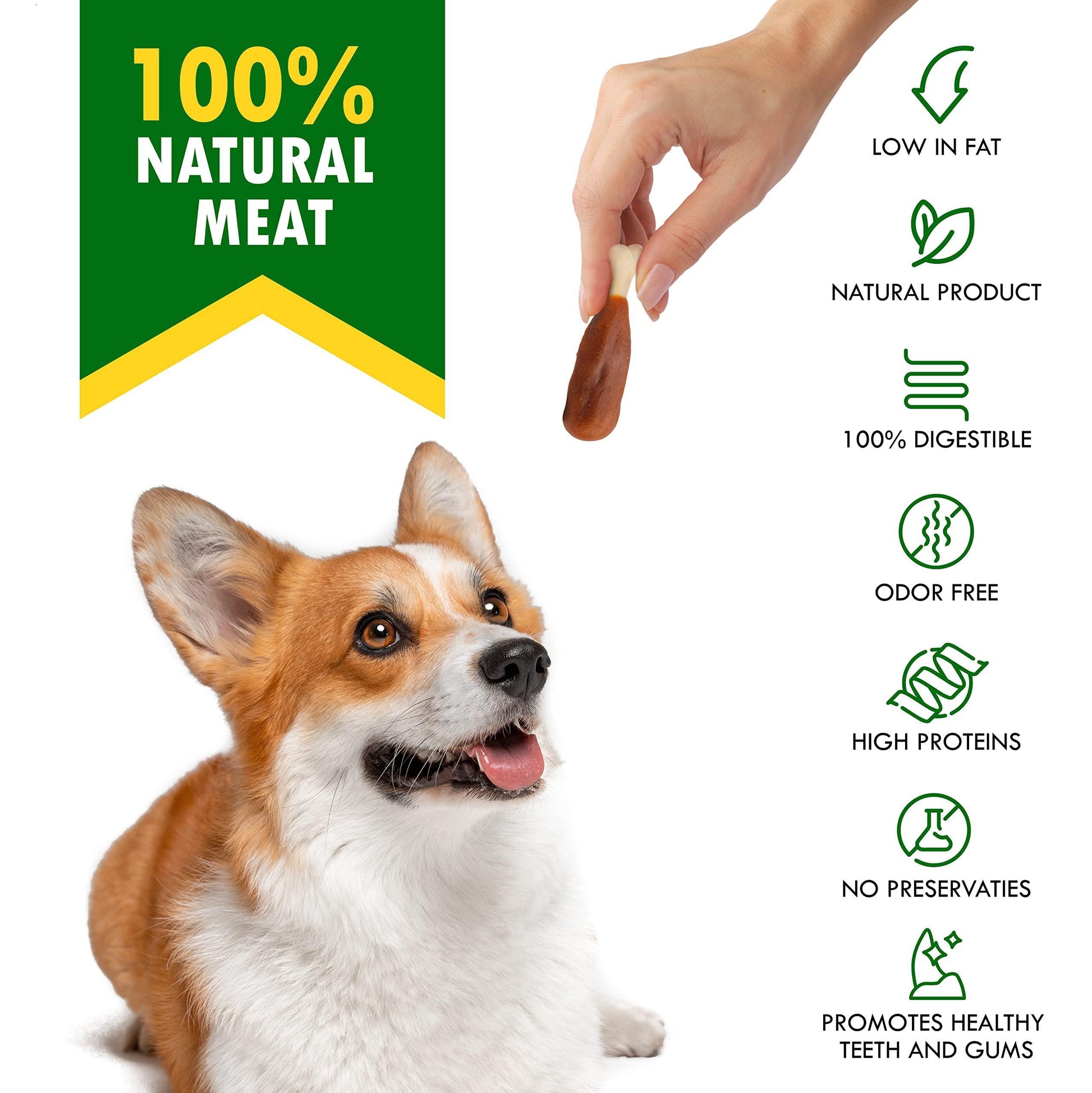 Beloved Pets Calcium Bones Wrapped Chicken & Rawhide Free Dog Treats 10.6 Oz For Pet With Love
