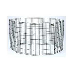 Midwest Black E-Coat Pet Exercise Pen 8 Panels Black 24 x 42