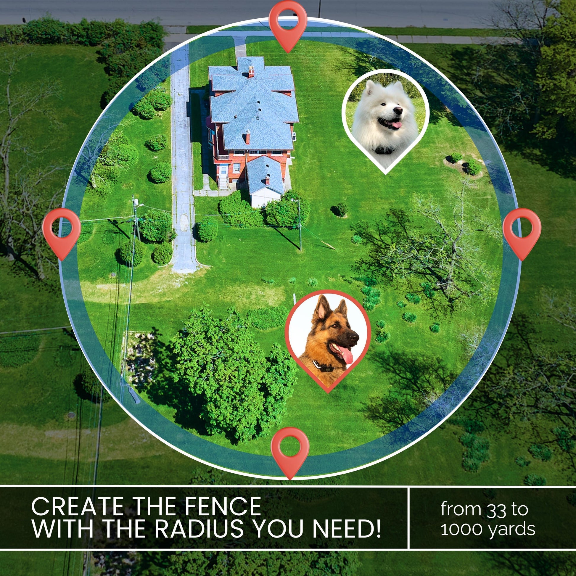 Pawious GPS Dog Fence F810 Pro   2nd Gen with GPS Signal Boost   Wireless Dog For Pet With Love