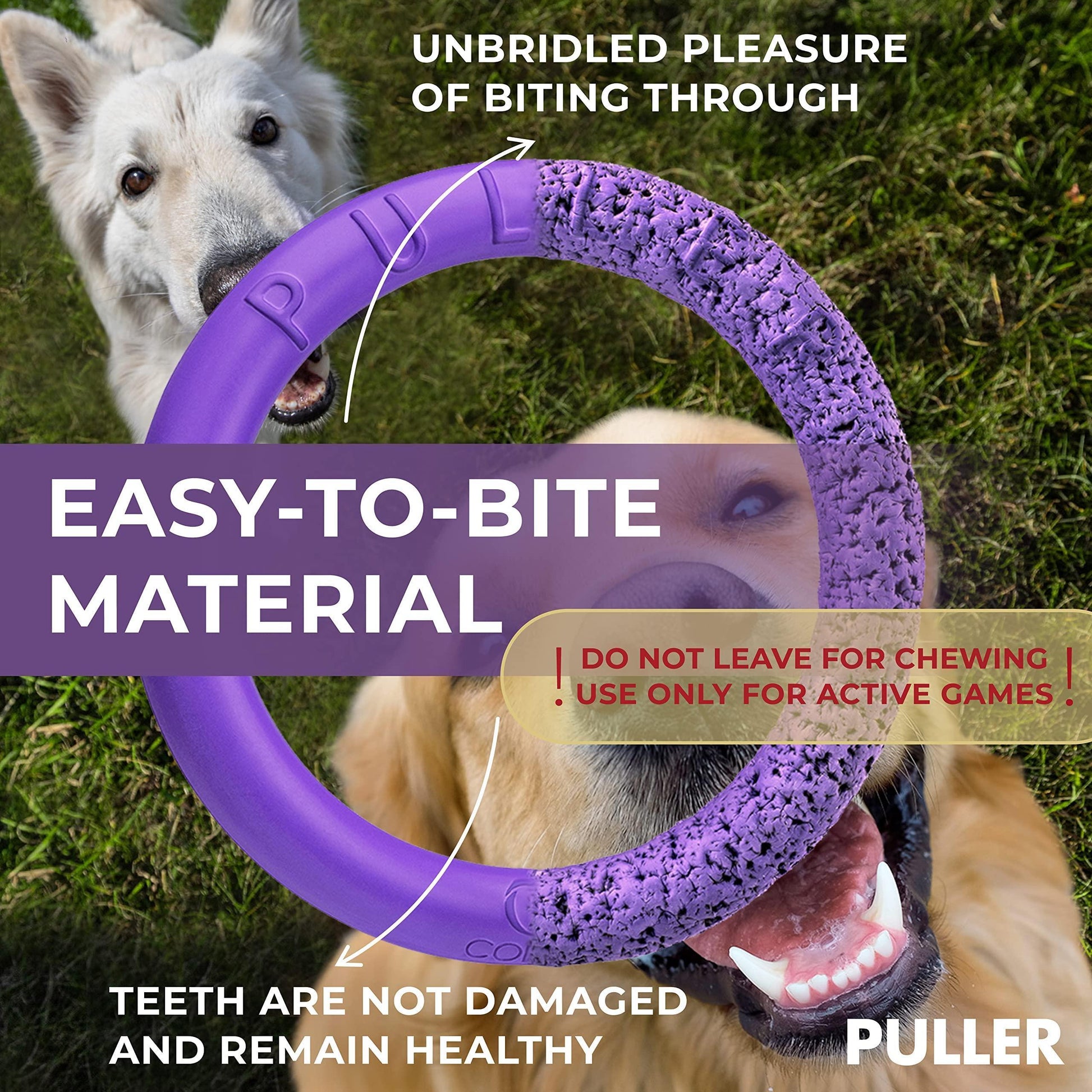 Puller Outdoor Dog Ring Toys   Dog Fetch Toy & Tug of War Dog Toy for Small For Pet With Love