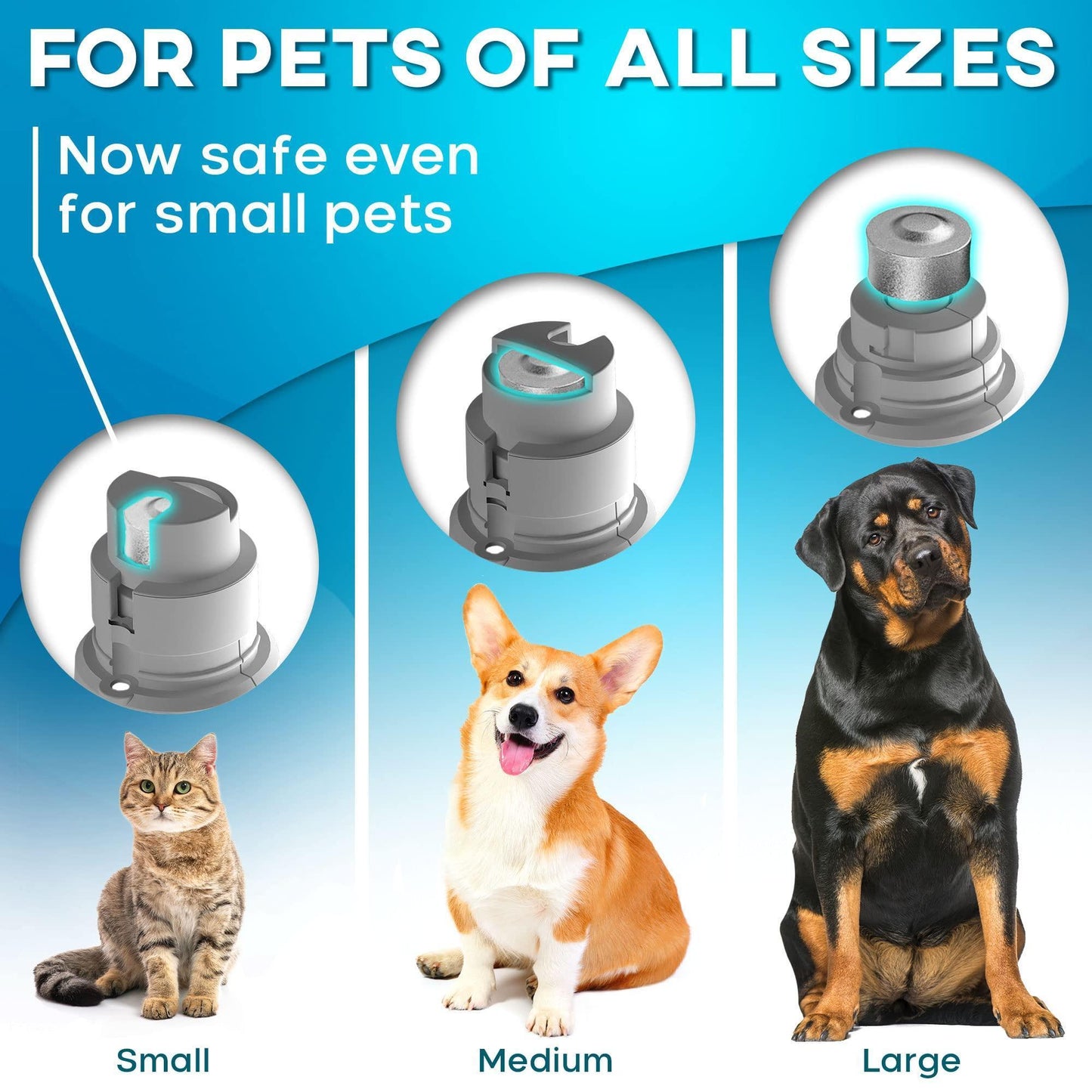 PRIMENS Rechargeable Dog Nail Grinder with LED Light (Gray) For Pet With Love