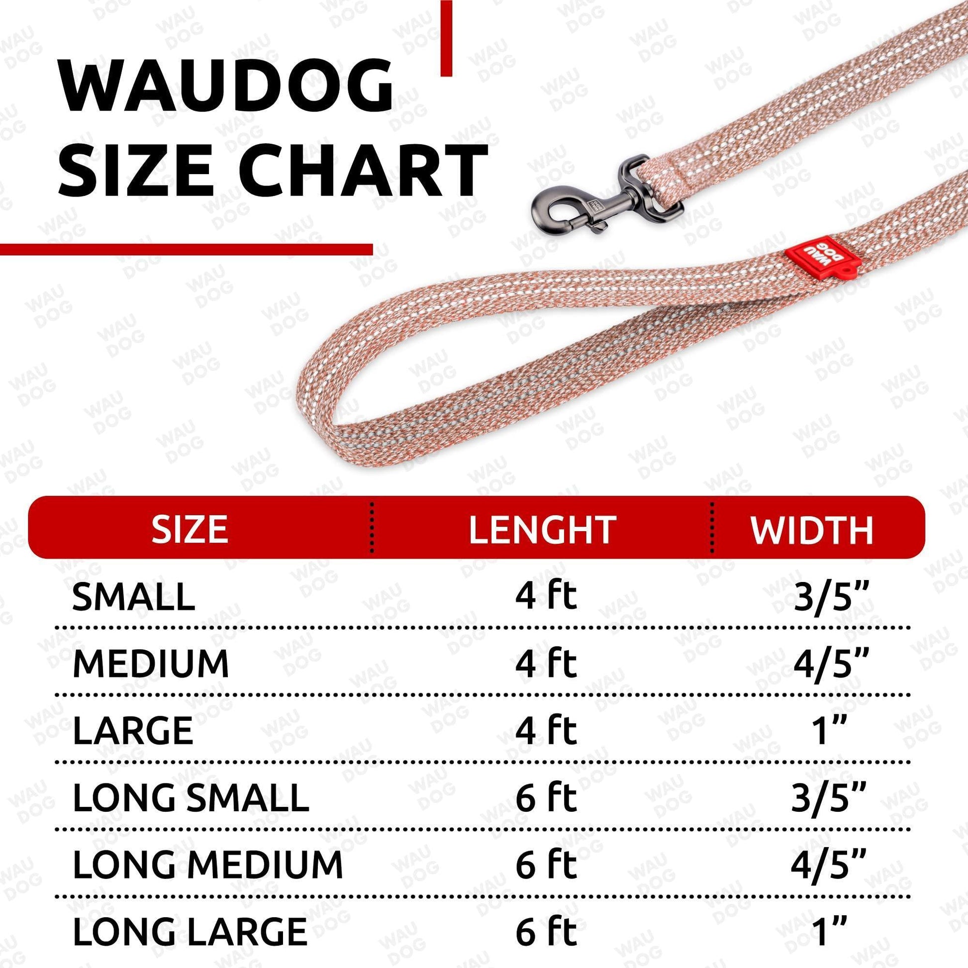 WAUDOG Recycled Cotton Dog Leash 6 Ft   10 Ft Eco Friendly Collar for Small For Pet With Love