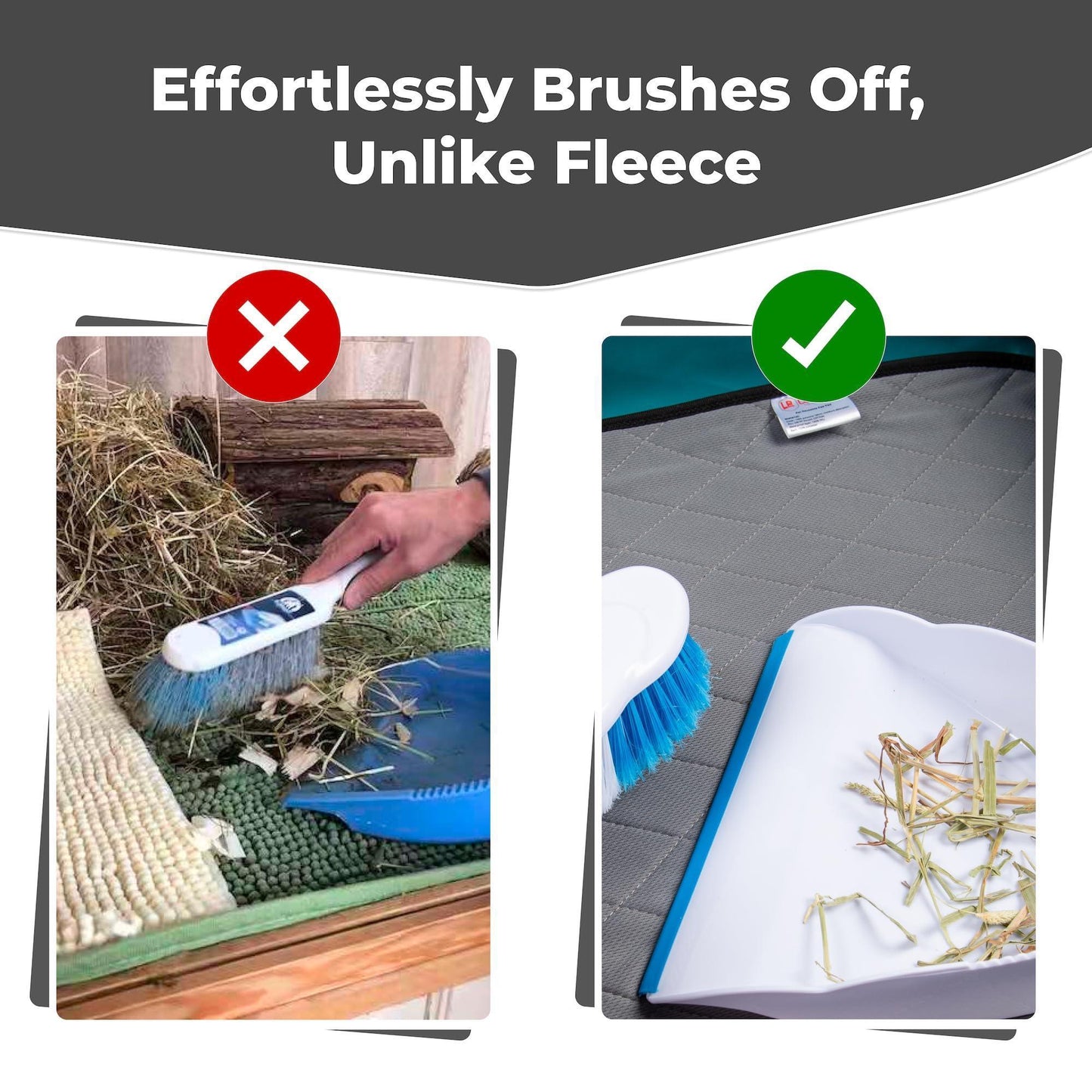 LUFTPETS Washable Small Animal Cage Liners for C&C 2'x3' (28 x 42 ) Habitats. Easy to Clean, Absorbent, Waterproof & Non Slip. 2Pack. For Pet With Love