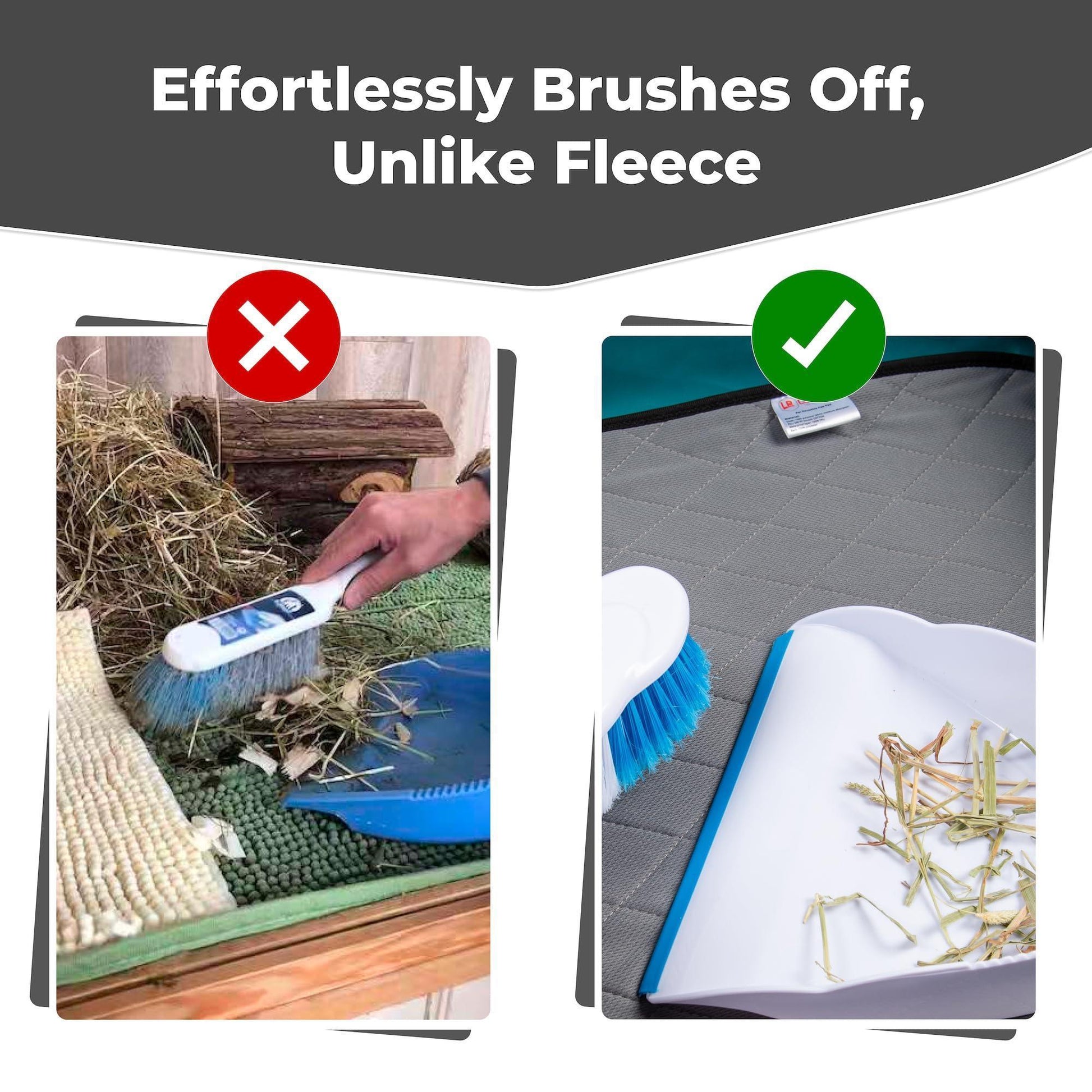 LUFTPETS Washable Small Animal Cage Liners for C&C 2'x3' (28 x 42 ) Habitats. Easy to Clean, Absorbent, Waterproof & Non Slip. 2Pack. For Pet With Love
