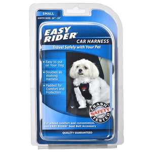 Coastal Pet Easy Rider Car Harness for Dogs Black