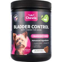 Load image into Gallery viewer, CHEWIA  Cranberry UTI Treatment Bladder Control Supplement  Dog Chews 180 Chews
