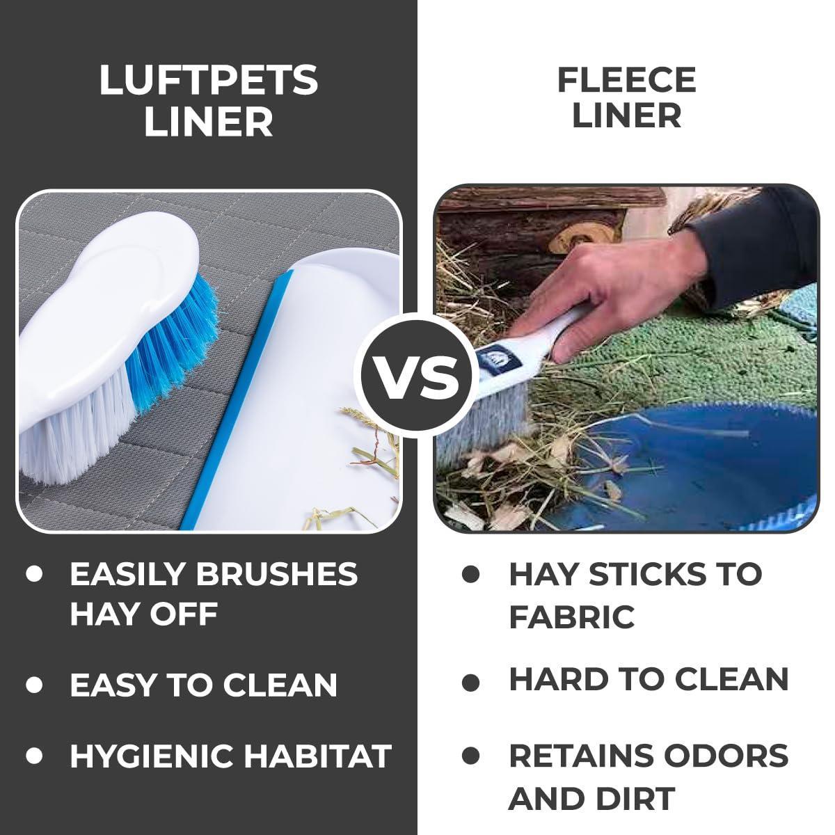 LUFTPETS Washable Small Animal Cage Liners for C&C 2'x1' (29x 15 ) Habitats. Easy to Clean, Absorbent, Waterproof & Non Slip. 4-Pack. For Pet With Love