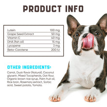 Load image into Gallery viewer, Kinpur Pet Care Dog Vision Supplement for Tear Stains, Dog Eye Care, Immune Support  180 Soft Chews with Duck Flavor
