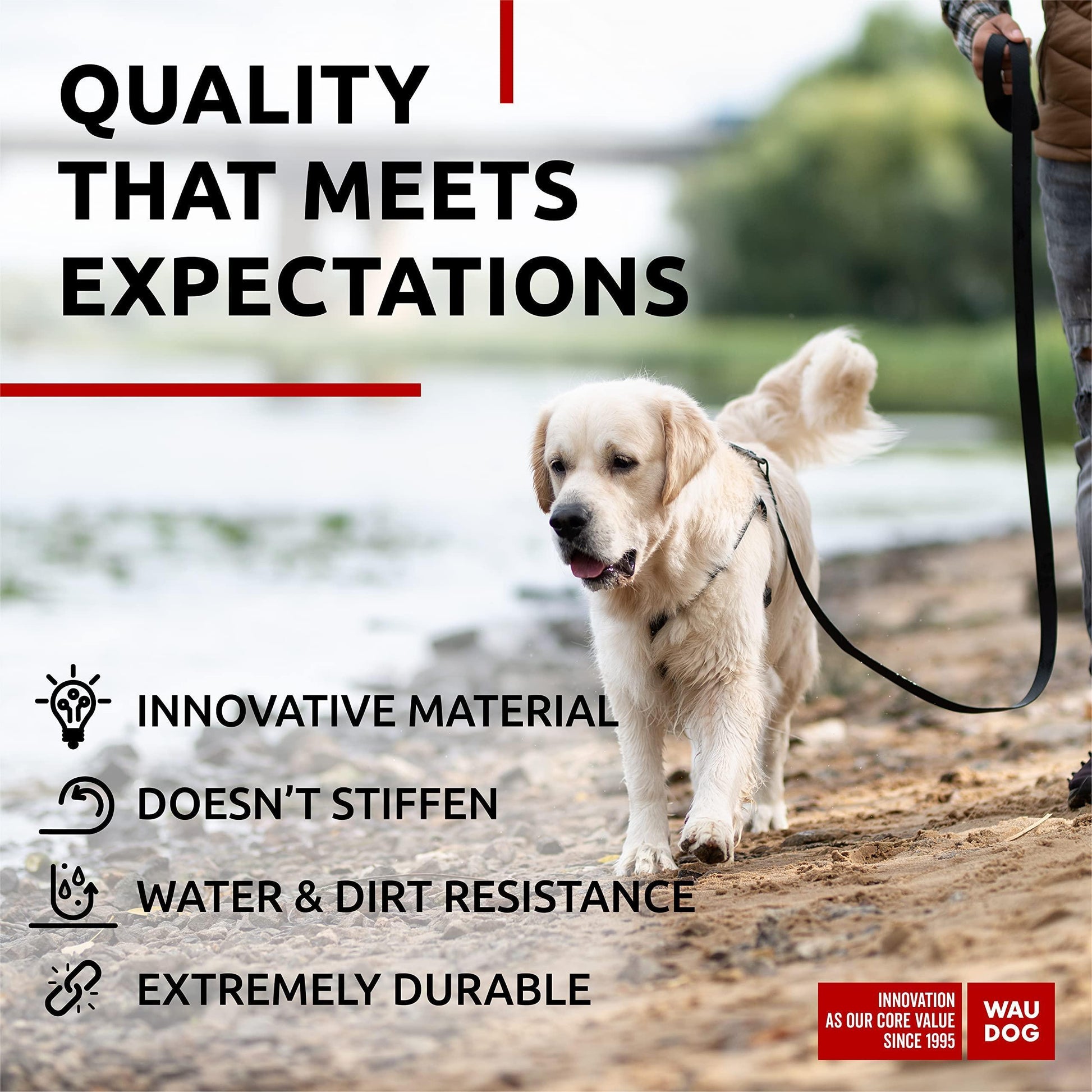 Waterproof Dog Leash 4 Ft   6 Ft   Anti Slip Dog Leash for Large Dogs Small and For Pet With Love