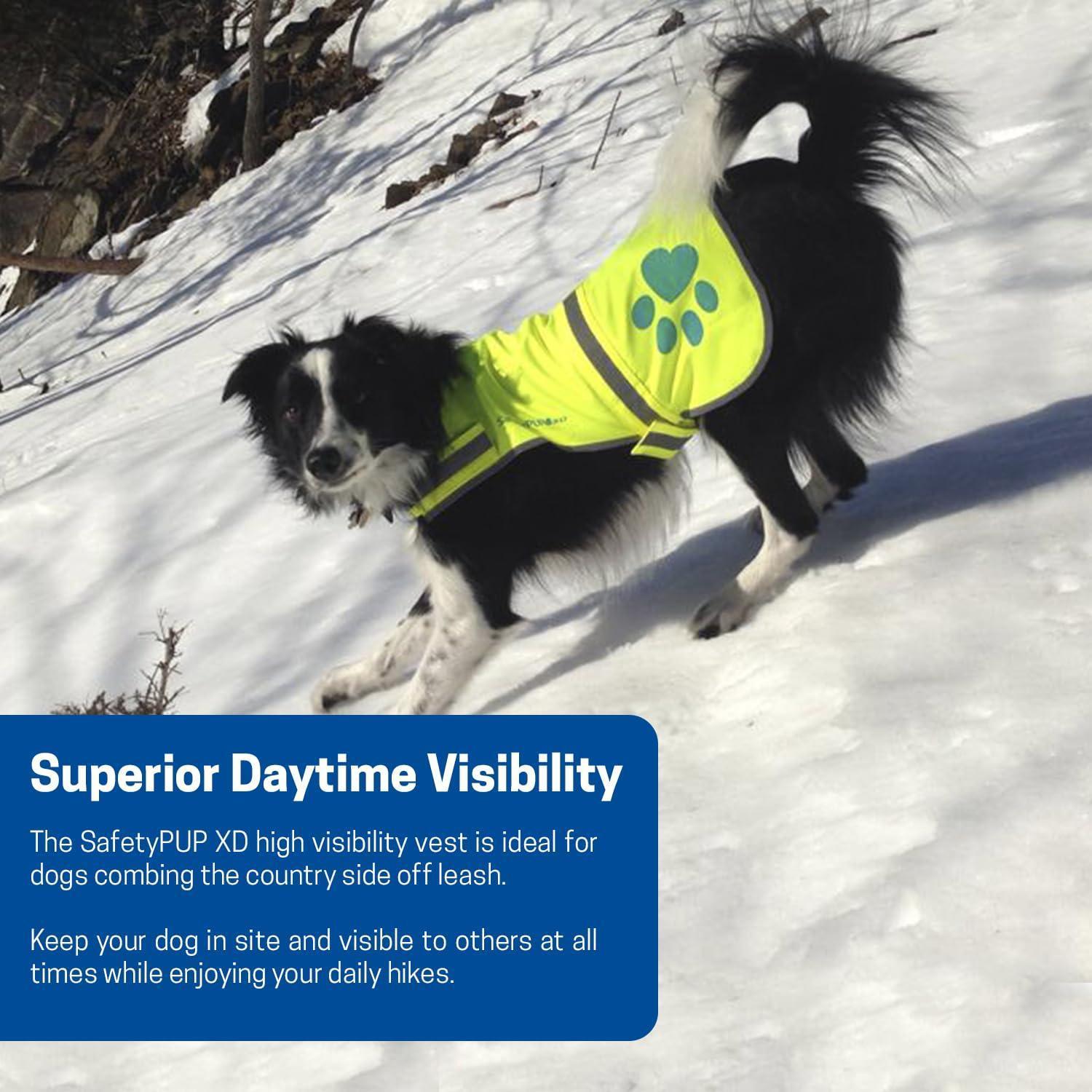 SafetyPUP XD Urban Dog Reflective Vest - LARGE - Fits Dogs 61lbs - 100 lbs For Pet With Love