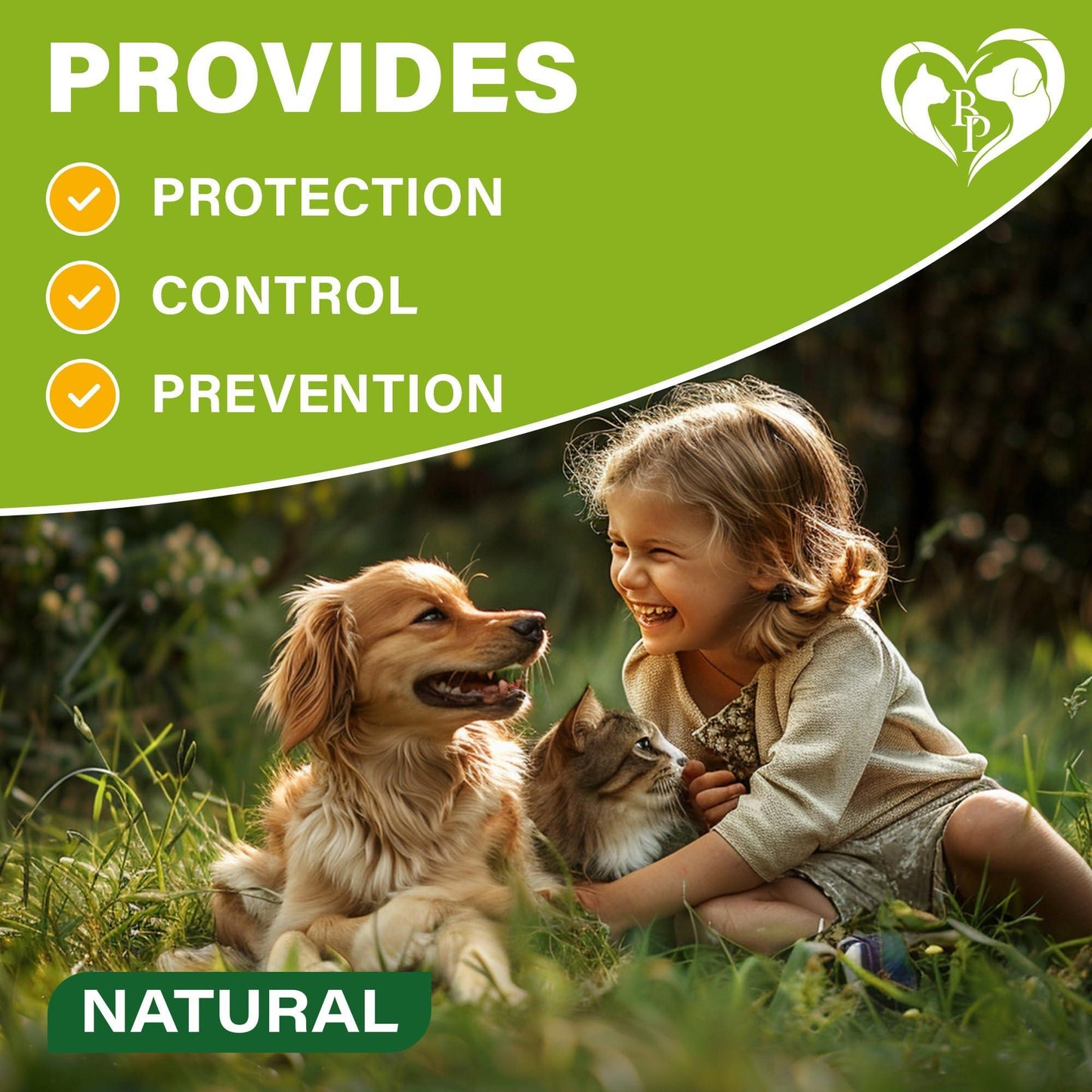 Beloved Pets Natural Flea and Tick Prevention for Dogs, Cats & Rabbits. Topical Flea & Mosquito Repellent. 3 Months Supply For Pet With Love