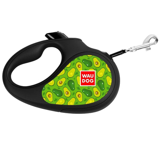 WAUDOG Retractable Heavy Duty Dog Leash - 16 Ft - 360° Tangle Free - (S) - Avocado For Pet With Love