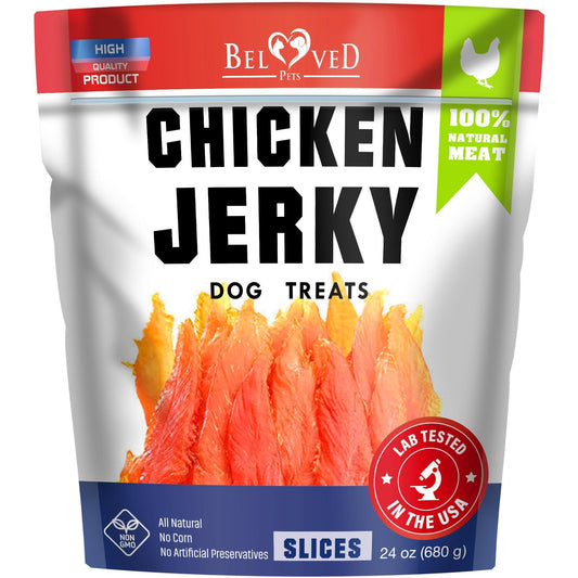 Beloved Pets All Natural High Protein Chicken Jerky Dog Treats 1.5 Lb For Pet With Love