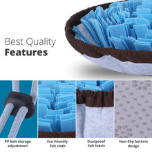 Load image into Gallery viewer, PET ARENA Adjustable Snuffle Foraging Mat Interactive Dog Mental Puzzle
