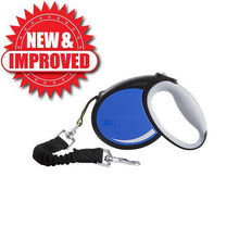 Load image into Gallery viewer, Pet Product Innovations Smart Retractable Leash L – Blue, 15ft, Up to 65lbs / 29kg, with Safety Features for Every Walk
