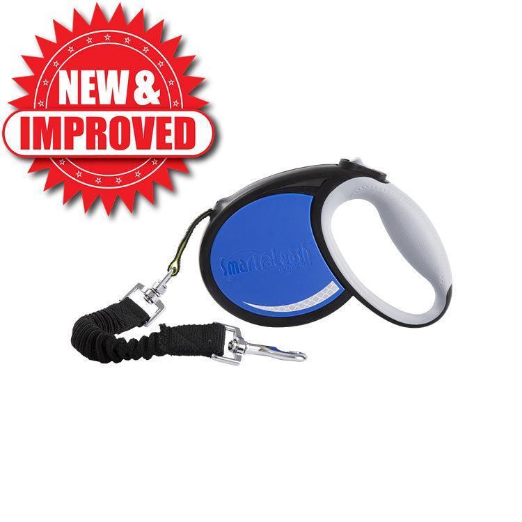 Pet Product Innovations Smart Retractable Leash L – Blue, 15ft, Up to 65lbs / 29kg, with Safety Features for Every Walk