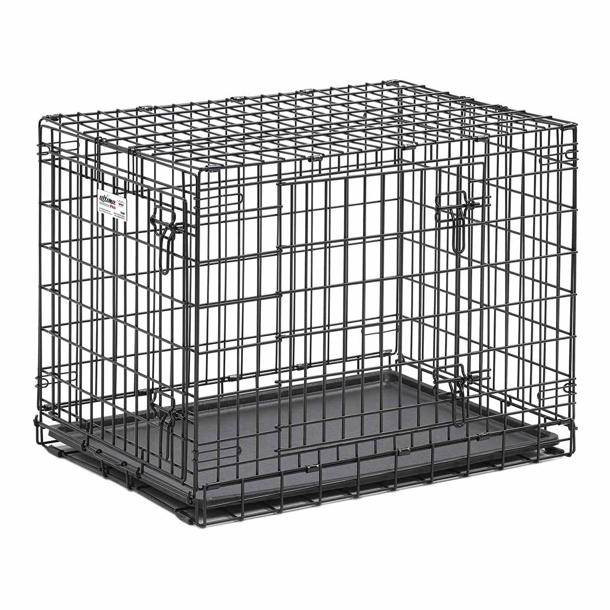 Midwest Ultima Pro Double Door Dog Crate Black 31 x 21.50 x 24 For Pet With Love