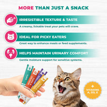 Load image into Gallery viewer, Beloved Pets Creamy Lickable Urinary Care Multivitamin Cat Treats &amp; Wet Squeeze Tubes – Tuna Mix Liquid Cat Snacks  – 20 Sticks
