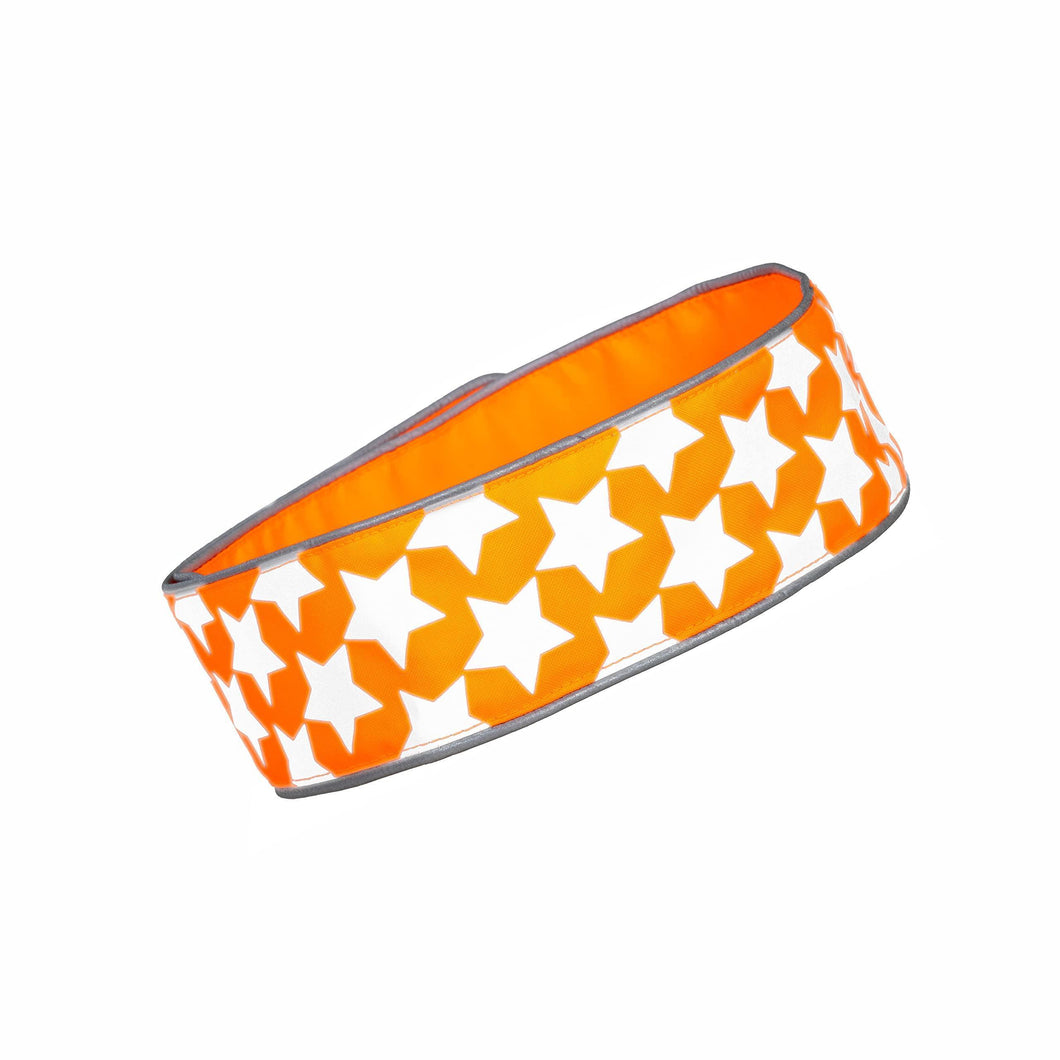 SafetyPUP XD Reflective HiVis Dog Collar. Fluorescent Blaze Orange XLARGE