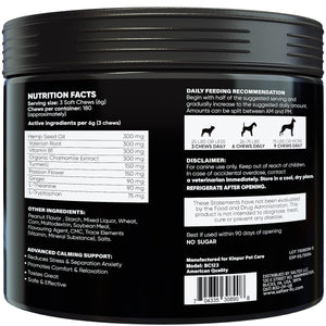 Kinpur Pet Care Calming Chews for Dogs with Hemp Oil (180 count)