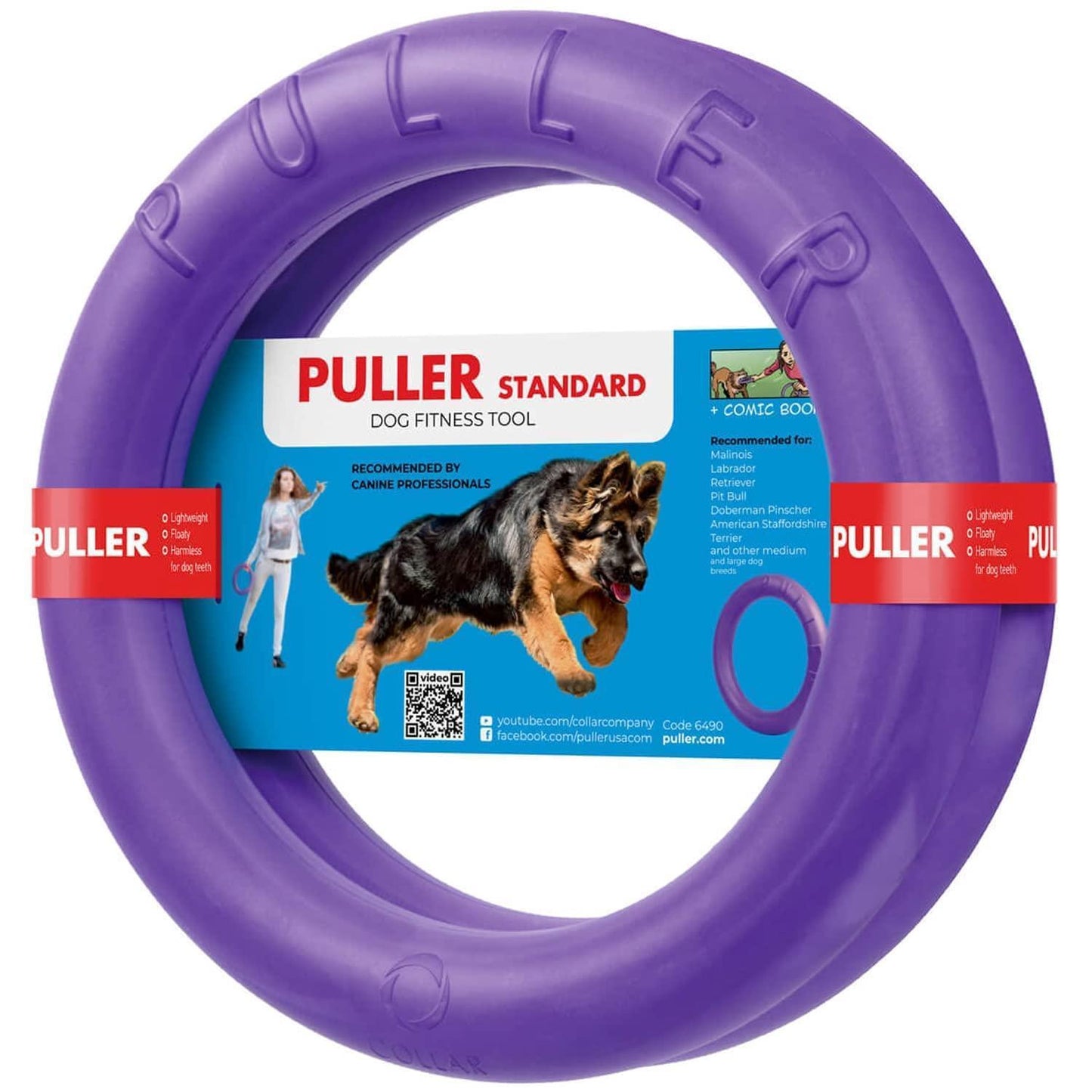 Puller Outdoor Dog Ring Toys   Dog Fetch Toy & Tug of War Dog Toy for Small For Pet With Love