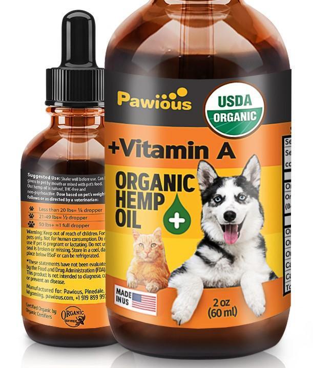 PAWIOUS Calming Aid Pain Relief & Anxiety Relief for Dogs & Cats. 2 Oz For Pet With Love