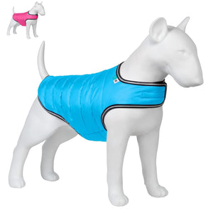 AiryVest Waterproof Dog Warm Puffer Jacket for Cold Weather  XXS  Blue