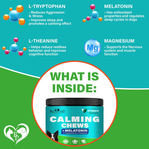 Beloved Pets Hemp Calming & Separation Anxiety Relief Chews for Dogs & Puppies