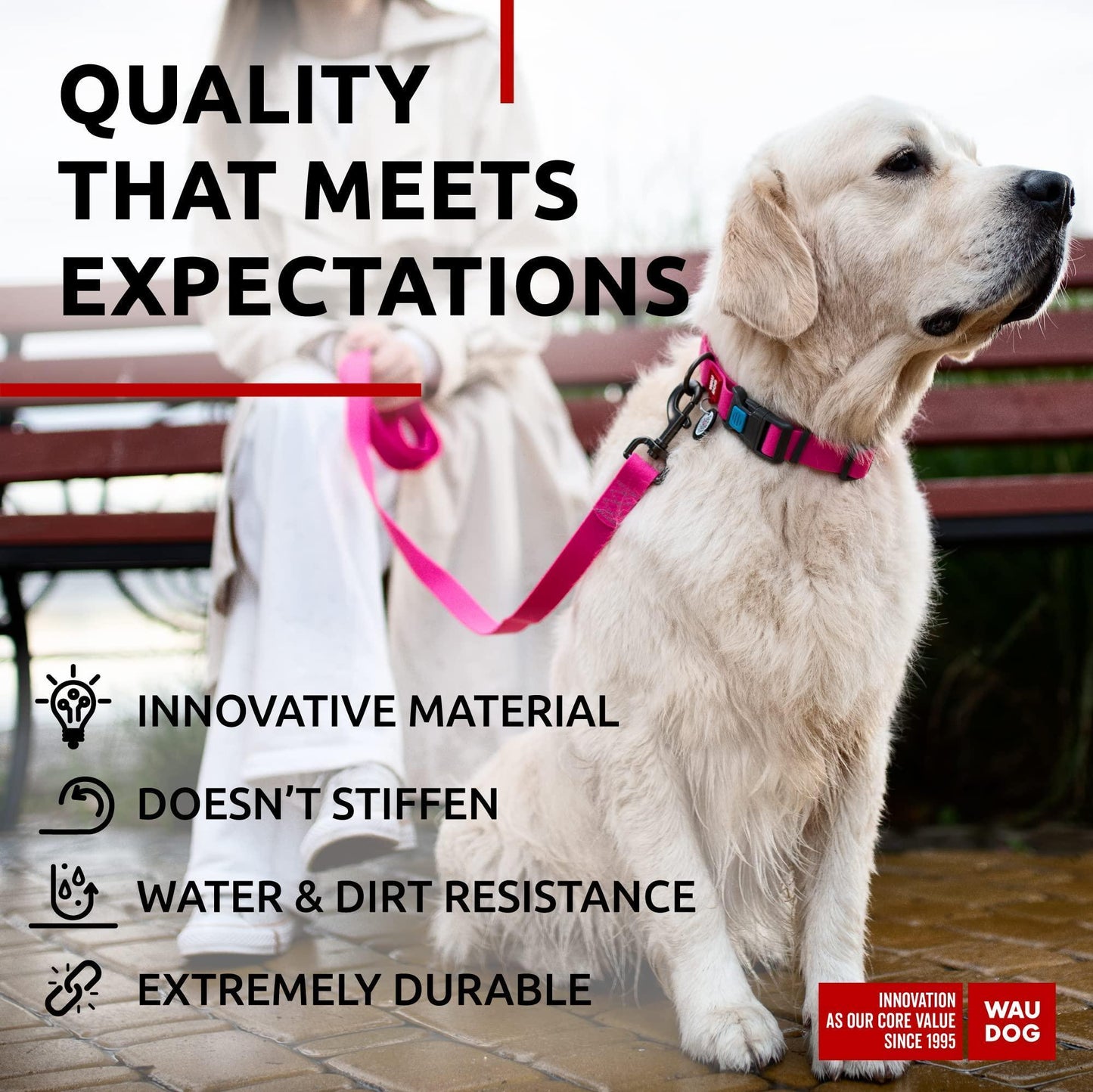 Waterproof Dog Leash 4 Ft   6 Ft   Anti Slip Dog Leash for Large Dogs Small and For Pet With Love