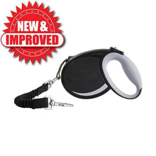 Load image into Gallery viewer, Pet Product Innovations Smart Retractable Leash L – Black, 15ft, Up to 65lbs / 29kg, with Safety Features for Every Walk
