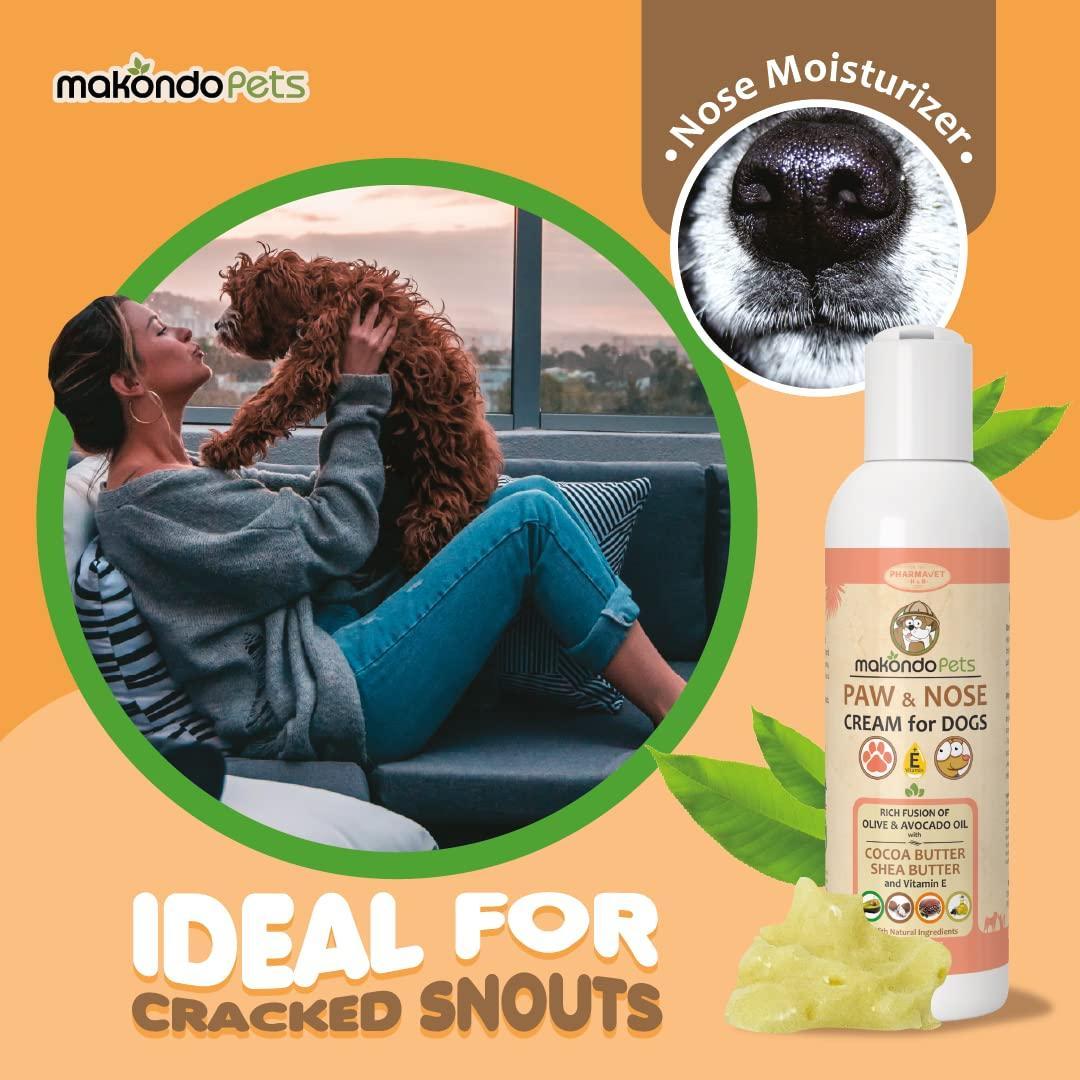 Natural Dog Paw Balm  Non Waxy Formula Dog Nose Balm & Snout Soother for Dogs. For Pet With Love