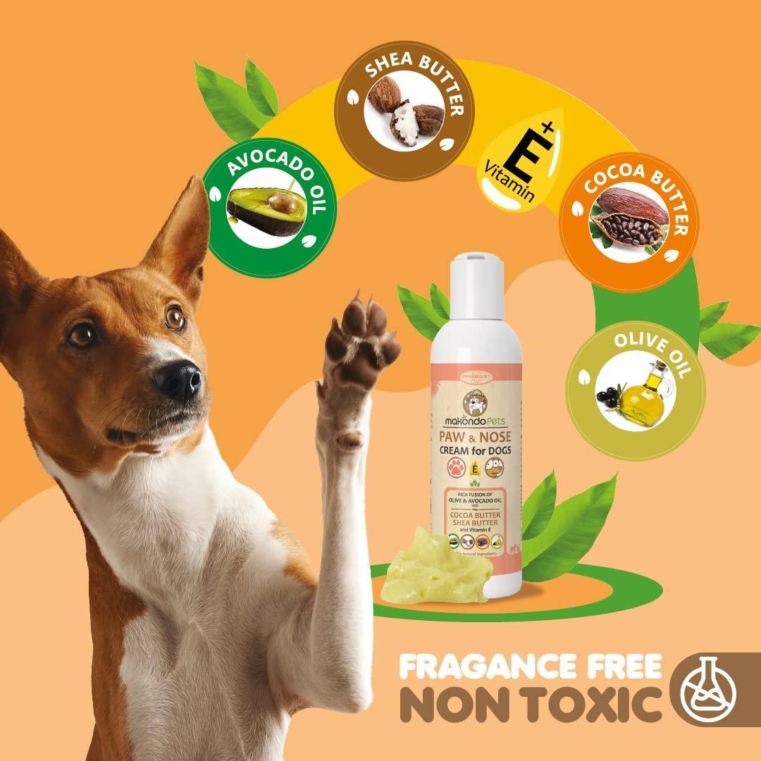 Natural Dog Paw Balm  Non Waxy Formula Dog Nose Balm & Snout Soother for Dogs. For Pet With Love