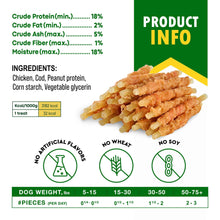 Load image into Gallery viewer, Beloved Pets All Natural Chicken Wrapped Cod Sticks Dog Treats 10.6 Oz
