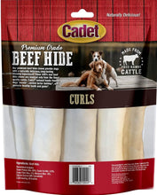 Load image into Gallery viewer, Cadet Premium Grade Beef Hide Chew Curls
