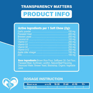 Flea and Tick Prevention Chewable Pills for Dogs and Cats