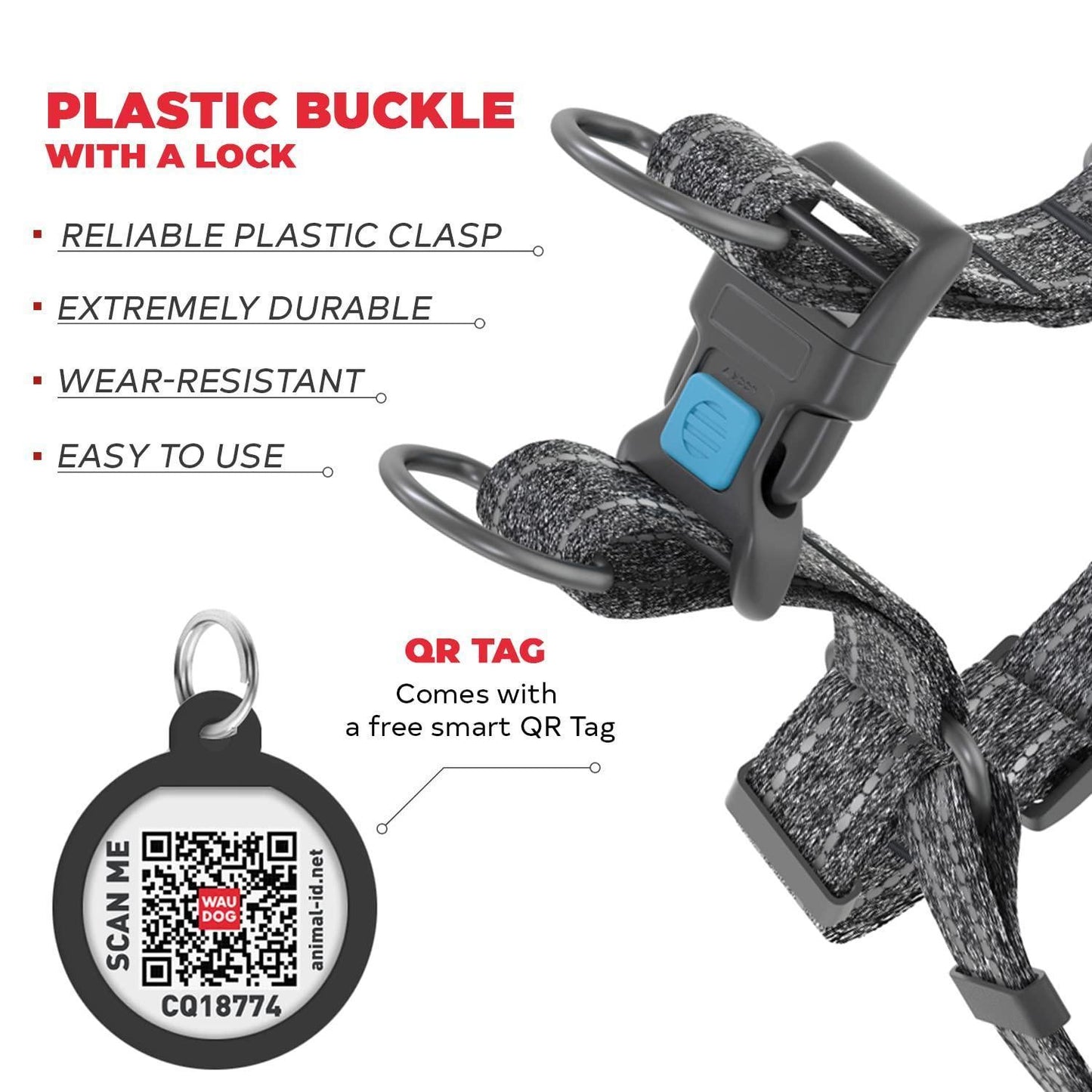Re Cotton Dog Harness Eco Friendly Dog Harness for Small Dogs Medium & Large For Pet With Love