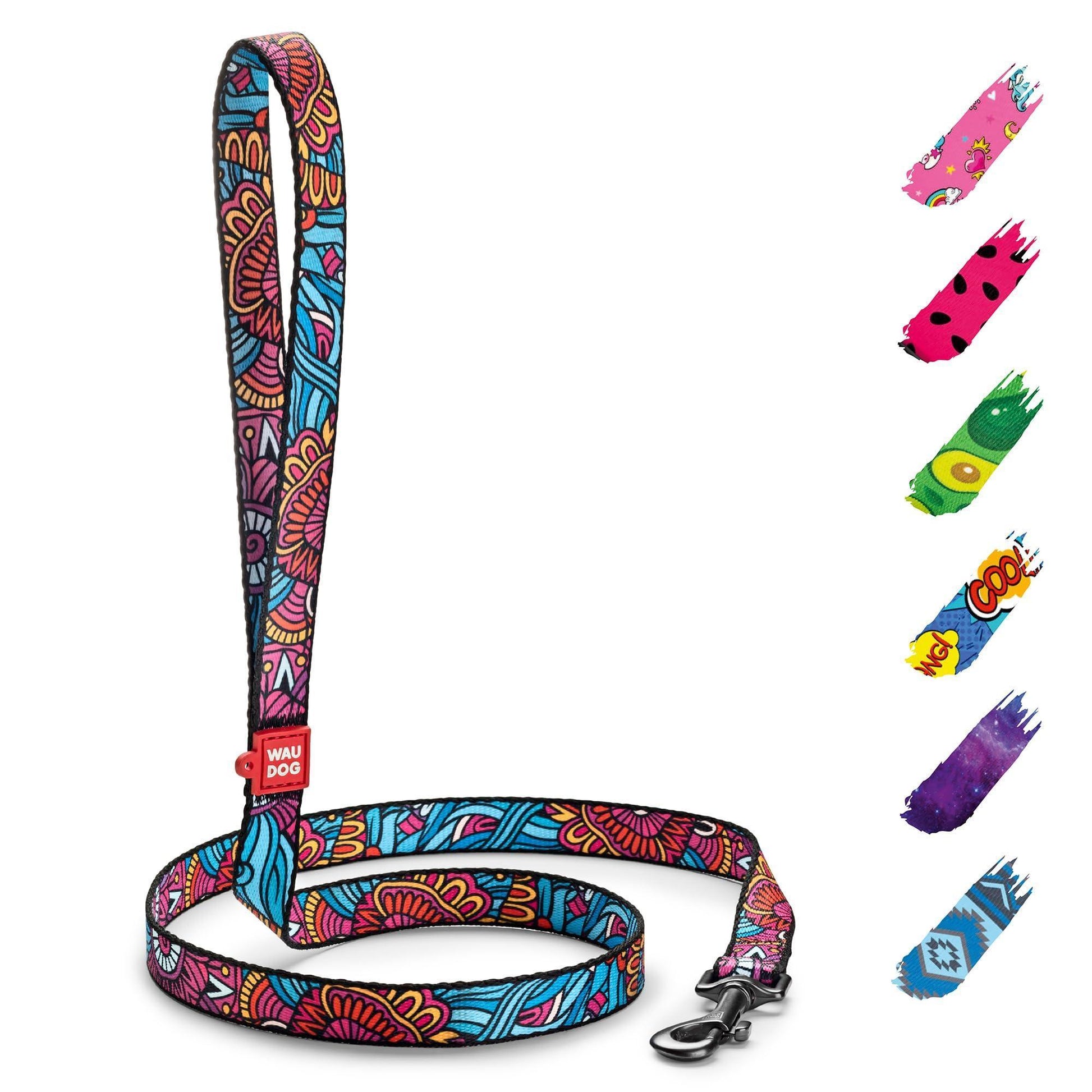 WAUDOG Nylon Dog Leash for Small Dogs and Medium Dogs 4 Ft   Strong Dog Leash For Pet With Love