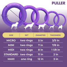 Load image into Gallery viewer, PULLER Mini Outdoor Dog Ring Toy - Fetch and Tug-of-War Dog Toy for Smaller Breeds
