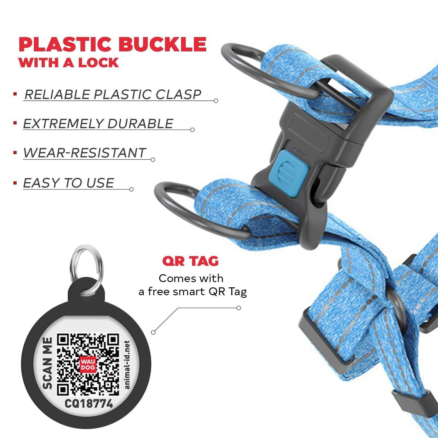 Re Cotton Dog Harness Eco Friendly Dog Harness for Small Dogs Medium & Large For Pet With Love