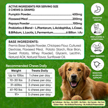 Load image into Gallery viewer, Probiotics Treats for Dogs - Digestive Enzymes - Gut Flora Digestive Health Immune Support
