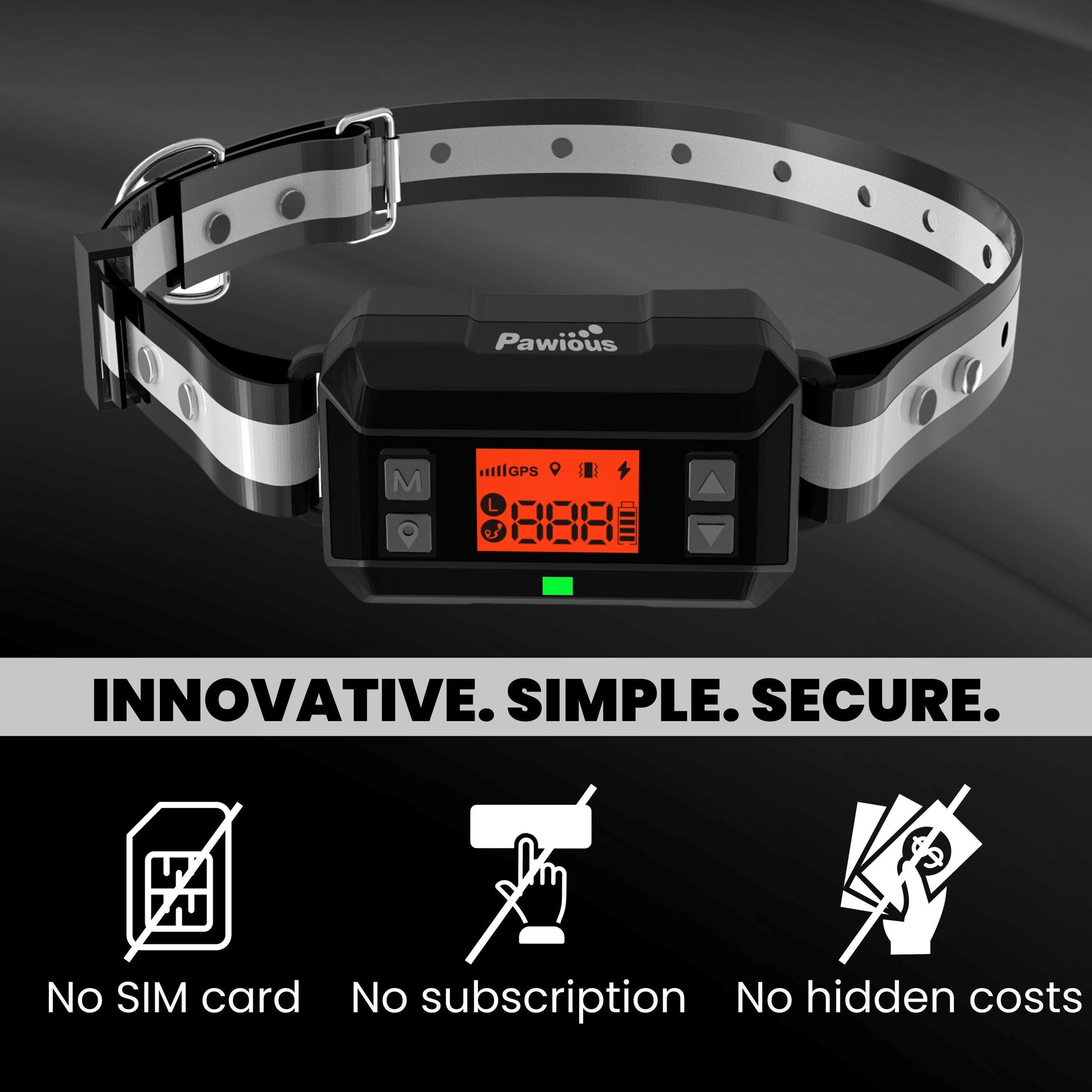 Pawious GPS Dog Fence F810 Pro   2nd Gen with GPS Signal Boost   Wireless Dog For Pet With Love